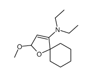N,N-diethyl-2-methoxy-1-oxaspiro[4.5]dec-3-en-4-amine结构式