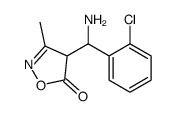 4-[amino-(2-chlorophenyl)methyl]-3-methyl-4H-1,2-oxazol-5-one结构式
