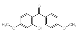 (2-Hydroxy-4-methoxyphenyl)(4-methoxyphenyl)methanone结构式
