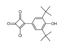 3-Chloro-4-(3,5-di-tert-butyl-4-hydroxy-phenyl)-cyclobut-3-ene-1,2-dione Structure