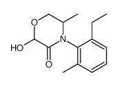 4-(2-ethyl-6-methylphenyl)-2-hydroxy-5-methylmorpholin-3-one Structure