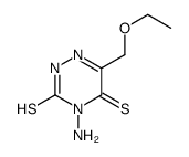 4-amino-6-(ethoxymethyl)-2H-1,2,4-triazine-3,5-dithione Structure