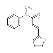 (E)-3-(2-furyl)-N-methyl-N-phenyl-prop-2-enamide structure