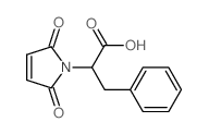 2-(2,5-dioxopyrrol-1-yl)-3-phenyl-propanoic acid Structure