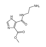5-(2-amino-ethylcarbamoyl)-1(3)H-imidazole-4-carboxylic acid methyl ester结构式