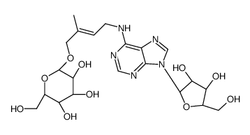 N-[(2E)-4-(β-D-Glucopyranosyloxy)-3-methyl-2-buten-1-yl]adenosine结构式