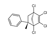 (1S,4S,5R)-1,2,3,4-Tetrachloro-5-methyl-5-phenyl-bicyclo[2.2.1]hept-2-ene Structure