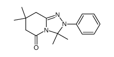 3,3,7,7-tetramethyl-2-phenyl-2,6,7,8-tetrahydro-3H-[1,2,4]triazolo[4,3-a]pyridin-5-one结构式