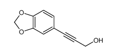 3-(1,3-benzodioxol-5-yl)prop-2-yn-1-ol结构式