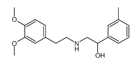 N-[2-(3,4-dimethoxyphenyl)ethyl]-2-hydroxy-2-(3-methylphenyl)ethylamine Structure