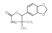 (1-benzo[1,3]dioxol-5-yl-2,2-dimethyl-propyl) acetate structure
