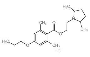 2-(2,5-dimethylpyrrolidin-1-yl)ethyl 2,6-dimethyl-4-propoxy-benzoate结构式