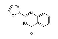 2-(furan-2-ylmethylideneamino)benzoic acid结构式