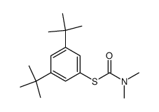 N,N-Dimethylthiocarbaminsaeure-S-(3,5-di-t-butyl-phenyl)ester结构式