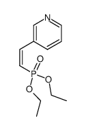 (Z)-2-(pyridin-3-yl)vinylphosphonic acid diethyl ester Structure