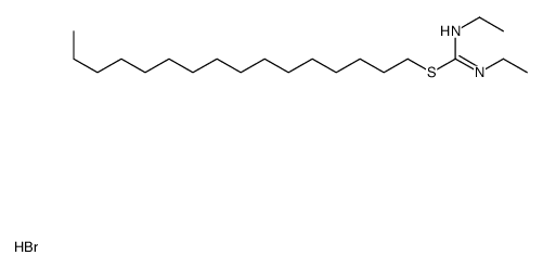 hexadecyl N,N'-diethylcarbamimidothioate,hydrobromide结构式