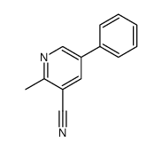 2-Methyl-5-phenylnicotinonitrile Structure