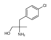 2-amino-3-(4-chlorophenyl)-2-methylpropan-1-ol结构式