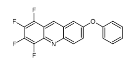 1,2,3,4-tetrafluoro-7-phenoxyacridine Structure