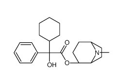 [(1S,4S,5R)-8-methyl-8-azabicyclo[3.2.1]octan-4-yl] (2R)-2-cyclohexyl-2-hydroxy-2-phenylacetate结构式