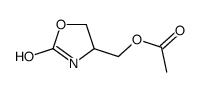 (2-oxo-1,3-oxazolidin-4-yl)methyl acetate结构式