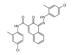 N-(4-chloro-2-methylphenyl)-4-[(4-chloro-2-methylphenyl)azo]-3-hydroxynaphthalene-2-carboxamide structure