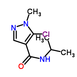 5-Chloro-N-isopropyl-1-methyl-1H-pyrazole-4-carboxamide结构式