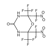 2,6-bis-(difluoro-nitro-methyl)-2,6-bis-trifluoromethyl-[1,3,5]oxadiazinan-4-one Structure