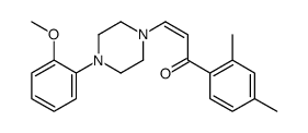 1-(2,4-Dimethylphenyl)-3-(4-(2-methoxyphenyl)-1-piperazinyl)-2-propen- 1-one Structure