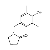 1-[(4-Hydroxy-3,5-dimethyl-phenyl)-methyl]-pyrrolidon-(2) Structure