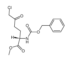 (S)-methyl 2-(((benzyloxy)carbonyl)amino)-6-chloro-5-oxohexanoate结构式