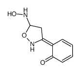 2-[4,5-Dihydro-5-(hydroxyamino)isoxazol-3-yl]phenol structure