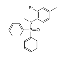 2-bromo-N-diphenylphosphoryl-N,4-dimethylaniline Structure