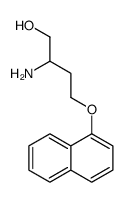2-amino-4-naphthalen-1-yloxybutan-1-ol结构式