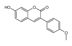 7-hydroxy-3-(4-methoxyphenyl)-2H-chromen-2-one结构式