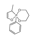 3-methyl-2-phenyl-2,2-(trimethylenedioxy)-1,2λ5-oxaphosphol-4-ene结构式