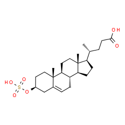 3-hydroxy-5-cholen-24-oic acid 3-sulfate ester Structure