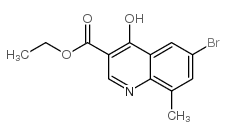Ethyl 6-bromo-4-hydroxy-8-methylquinoline-3-carboxylate Structure