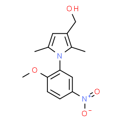 1-(2-METHOXY-5-NITROPHENYL)-2,5-DIMETHYL-1H-PYRROLE-3-METHANOL结构式