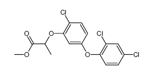 methyl 2-(2-chloro-5-(2,4-dichlorophenoxy)phenoxy)propanoate结构式