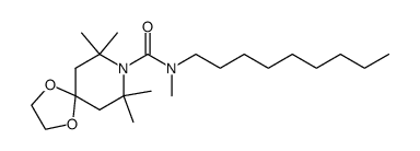 7,7,9,9-tetramethyl-1,4-dioxa-8-aza-spiro[4.5]decane-8-carboxylic acid methyl-nonyl-amide Structure