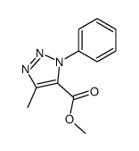 methyl 4-methyl-1-phenyl-1,2,3-triazole-5-carboxylate结构式