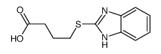 4-(1H-BENZOIMIDAZOL-2-YLSULFANYL)-BUTYRIC ACID Structure