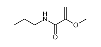 2-methoxy-N-propylacrylamide结构式