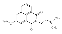 1H-Benz[de]isoquinoline-1,3(2H)-dione,2-[2-(dimethylamino)ethyl]-5-methoxy- Structure