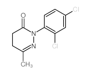 2-(2,4-dichlorophenyl)-6-methyl-4,5-dihydropyridazin-3-one结构式