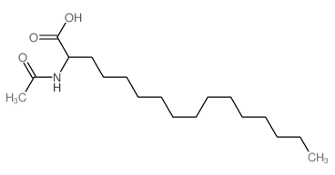 2-acetamidohexadecanoic acid结构式