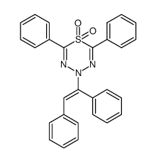 4-[(E)-1,2-diphenylvinyl]-2,6-diphenyl-1,3,4,5-thiatriazine 1,1-dioxide Structure