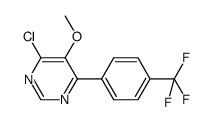 4-chloro-5-methoxy-6-[4-trifluoromethylphenyl]pyrimidine Structure
