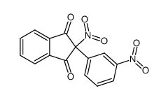2-nitro-2-(3-nitro-phenyl)-indan-1,3-dione结构式